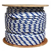 KEMP Premium 600' Of Polypropylene Rope, 3/4" - Royal Blue/White 10-234-ROY/WHT-3/4